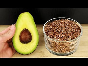Just one cup of Flaxseed and Avocado! No flour, no sugar. A breakfast rich in fiber and omega 3!