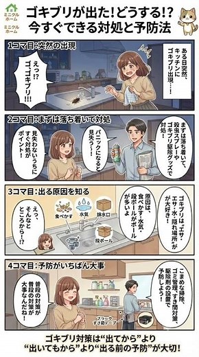 「ゴキブリが出た！どうする！？今すぐできる対処と予防法」 #ゴキブリ #賃貸 #ゴキブリ駆除