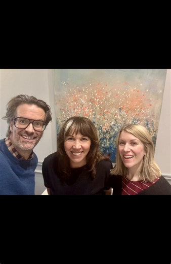 Was absolutely lovely to start the year off with this and amazing to meet Marcus Brigstocke and Rachel Paris through my Artwork 🖼️