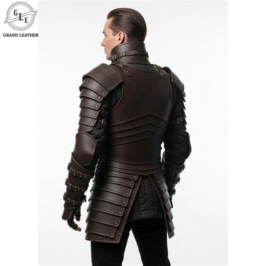 Custom Black Knight Armor | Gothic Leather Ensemble | LARP Festival Cosplay | Gift for Him - Etsy