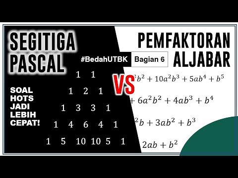 WAJIB TAHU! Segitiga Pascal dan Aplikasinya Untuk Pemfaktoran Aljabar