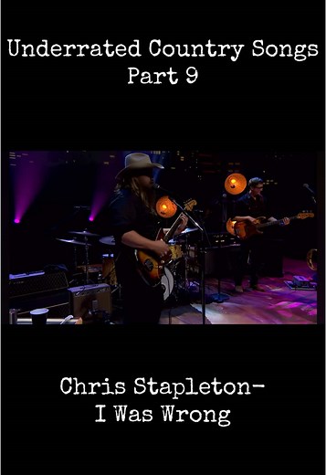 Underrated Country Songs Part 9: Chris Stapleton’s I Was Wrong #chrisstapleton #fyp #livemusic #country #countrymusic #zachbryan @Chris Stapleton