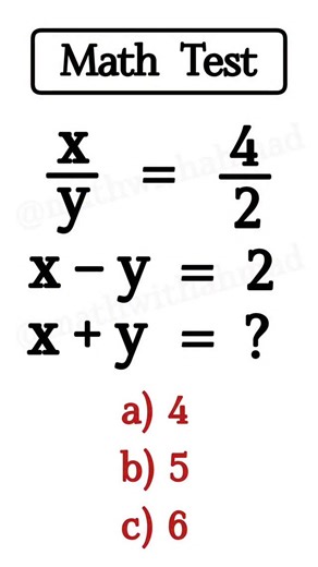 Math with Ahmad | Comment your answer 👍 Share with your friends 🚀 Follow for daily updates 🎁 #math #mathskills #mathtricks #mathchallenge #mathquiz... | Instagram