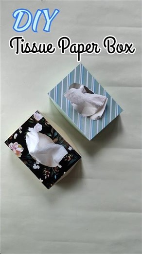 DIY Tissue Paper Box | Easy & cute craft #diy #tissuebox #crafting
