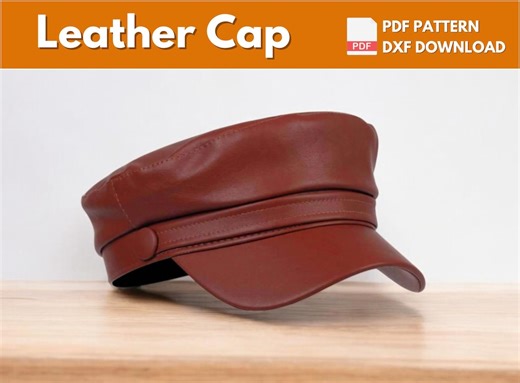 Leather Cap Pattern | Leather Pattern | PDF Leather Pattern | Leather Hat Pattern | Cap Pattern | Easy Hat Pattern | PDF Pattern - Etsy