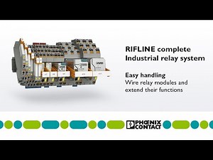 RIFLINE complete industrial relay system – Easy handling
