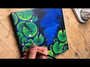 Paint Water Lilies | Easy Acrylic Tutorial | Relax & Create