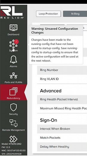 Configuring N-Ring for N-Tron® Series NT5000 Gigabit Managed Switches #shorts #tutorial #howto