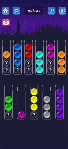 Ball sort puzzle level 155 #ballsortpuzzle