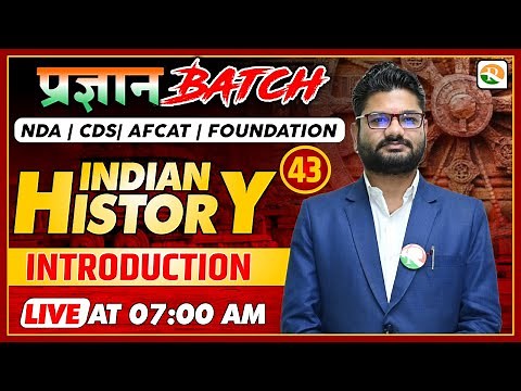 Indian History-1 for NDA | NDA History Classes | NDA History Preparation | NDA 2024 | NDA GAT