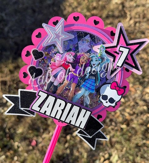 Monster High Cake Topper Shaker - Etsy