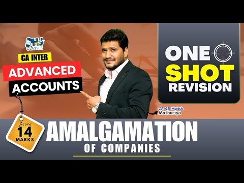Amalgamation of Companies | CA Inter Advanced Accounts | Jan, May & Sept. 26 | CA CS Harish Sir