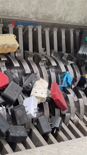 E-waste Shredding! Charger, Power strip Shredding Live!