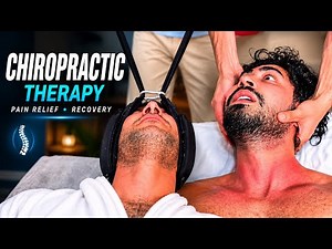 Chiropractic Therapy | Cervical Traction for Chronic Neck Pain 🔥