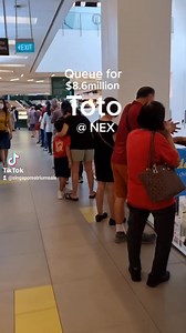 Queue for $8.6million Toto at Singapore Pools NEX (Serangoon) | Singapore Atrium Sale