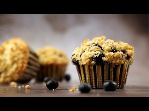 外酥内软 奶香味十的鲜奶油蓝莓玛芬 Whipping Cream Blueberry Muffins | Blueberry Muffin Recipe