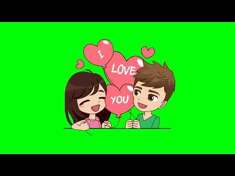 Heart love sad mix sticker's image gif green screen