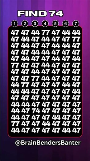 Test Your COGNITIVE Brain Skills With This FAST Number Game! #shorts