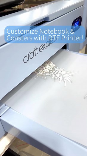 DTF Printer Tutorial: Printing Designs on Notebooks and PU Leather Coasters