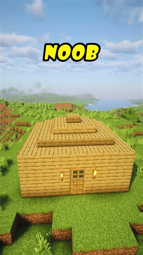 Noob VS Pro minecraft house
