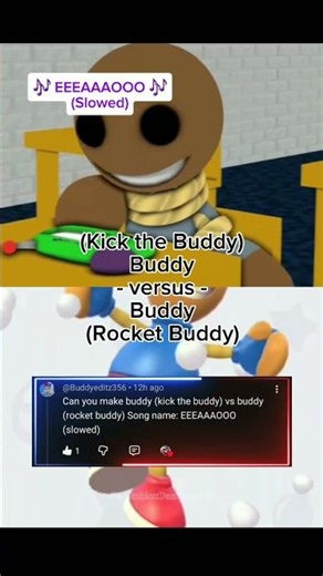 Buddy (KTB) vs Buddy (RB) | Buddy Edit 🧸 // #fypシ #edit #kickthebuddy #1v1 #games #videogames #fyp