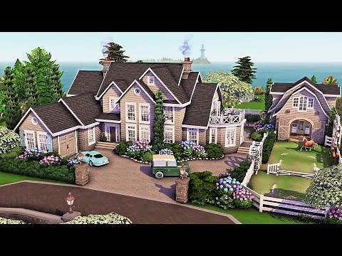 Hamptons Coastal Family Home | The Sims 4 Speed Build
