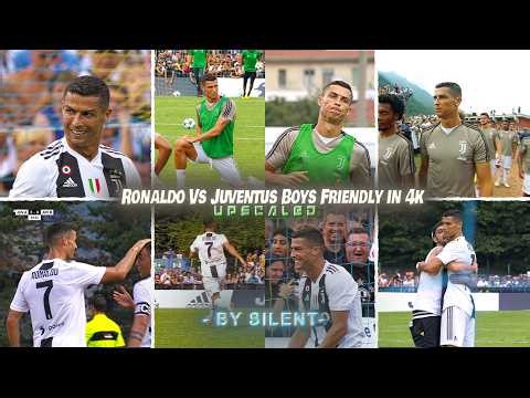 Ronaldo Vs Juventus Boys (12/8/2018) | Friendlies | In 4K Upscaled