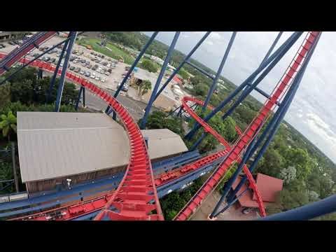 Zen Ride On Sheikra Front Row POV At Busch Gardens Tampa Bay