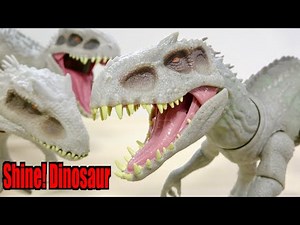 緑に妖しく光る恐竜フィギュア! ジュラシック・ワールド スーパーアクション!光る インドミナス・レックス