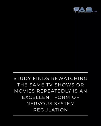 They keep telling you that scrolling is relaxing. But your nervous system knows the difference between stimulation and safety. This is not about escapism. This is about biology. When life feels chaotic, your brain does not crave novelty. It craves predictability. And that is why, in moments of stress, millions of people instinctively return to the same familiar shows and movies. Not because they are lazy. Not because they are avoiding reality. But because the nervous system is searching for cont