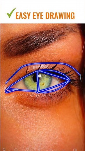 ✨Easy way to draw EYE! 👀 #eyetutorial #howtodraweyesstepbystep