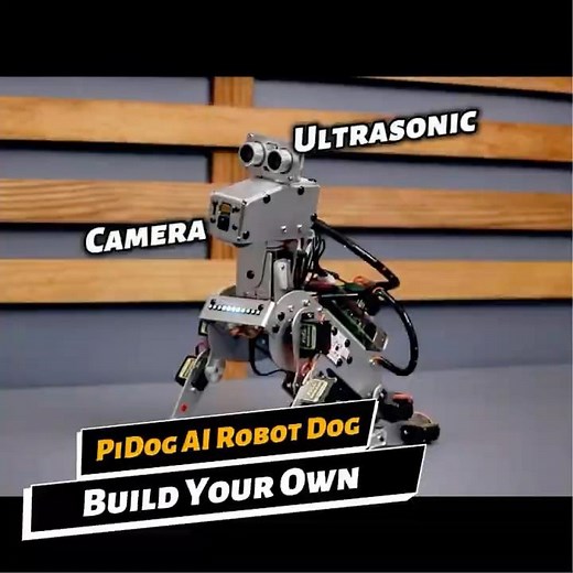 This AI Robot Dog Can Talk, See, and Obey Commands 🤖🐶 #robotdog #robotics #airobot #raspberrypi