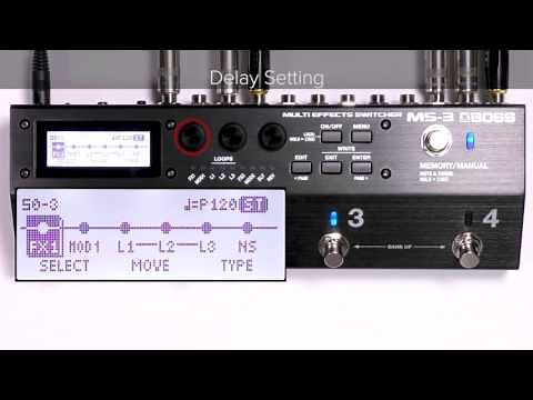 MS-3 Quick Start Chapter6: Changing the Master BPM with the External Footswitch