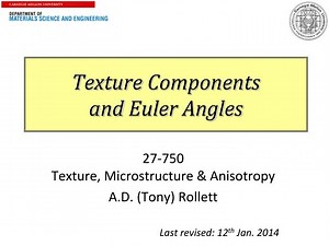 Texture Components and Euler Angles - SlideServe