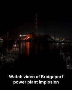 A staple of Bridgeport's seaside skyline is no more after city officials detonated the shuttered Bridgeport Harbor Station power plant. Its three smokestacks, including a landmark “candy cane,” are supposed to be demolished next spring. See the full video here: https://www.nhregister.com/news/article/bridgeport-ct-power-plant-demolition-implosion-21053824.php | New Haven Register