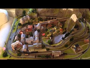 Minitrix Anlage mit Bergen Spur N (1:160)