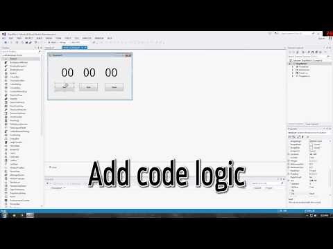 How To Create a simple stopwatch timer in c#