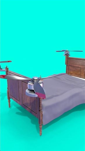 A man build a drone with his pet from a scrub drone parts