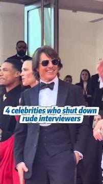 4 celebrities who shut downrude interviewers#celebrities #foryoupage #famous #usa_tiktok #stars