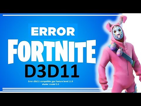 ✅ HOW to SOLVE D3D11 compatible GPU Error FORTNITE