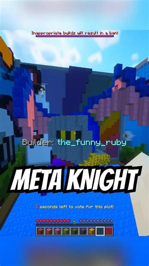 INSANE META KNIGHT BUILD IN 5 MINUTES!! #minecraft #gaming #shorts #clashroyale