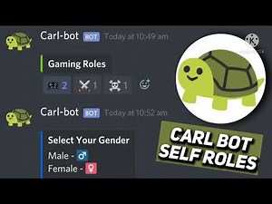 how to setup Carl bot self roles #discord