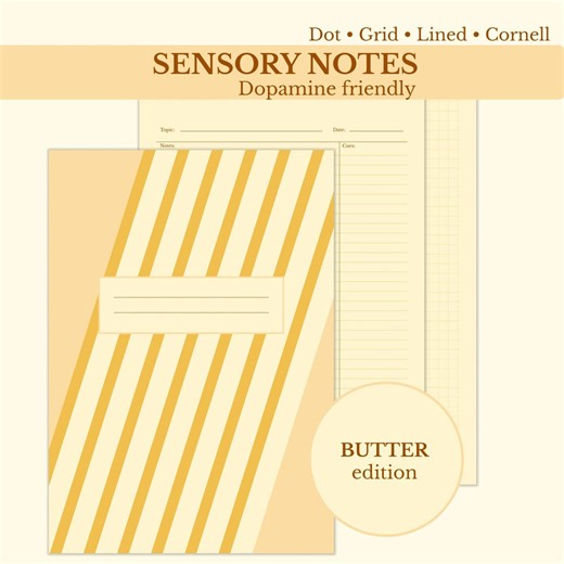 Sensory Goodnotes Template – Neurodivergent Dopamine Study Notes – ADHD Autism Friendly, Cornell & Grid, Ipad, Printable - Etsy UK