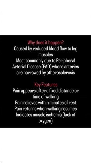 Study Intermittent claudication/causes/management #PhysioWorld3105 #physionetwork #physiohub😊