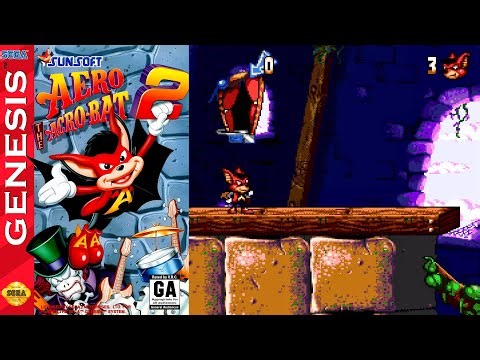 (First 5 mins) Aero the Acro-Bat 2 [SEGA Mega Drive 1995] 🎮
