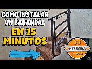 ✅ How to INSTALL a railing in 15 MINUTES || JJ IRONWORKS AND MORE ✅