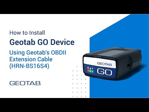 How to Install a GO Device Using Geotab’s OBDII Extension Cable (HRN-BS16S4)