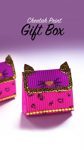 8.1K views · 99 reactions | DIY Cheetah Print Gift Box #diy #diycrafts #diytutorial #diyprojects #diyvideo #artandcraft #papercrafting #papercraft #cheetah #giftbox #giftideas #gifting #gifts #crafting #craftideas #crafts #handmade #howto #tutorial | D.I.Yay | Facebook