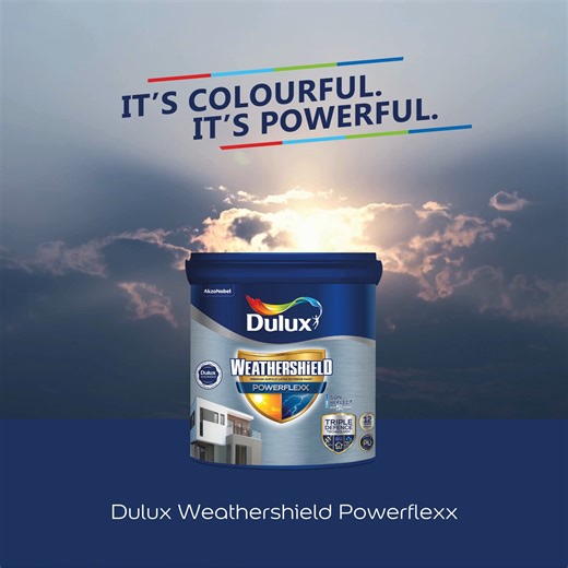 Shield your home with Weathershield Powerflexxx! Protect against harsh weather, keep dirt and dust at bay, and enjoy a cooler home with surface temperatures reduced by up to 5°C. Choose Weathershield for a durable and stylish finish! #DuluxIN #duluxpaint #dulux #paint #colours #vibrant #DuluxWeathershield #t#tripledefencetechnology ##weather #explore #Warranty | Dulux Paints