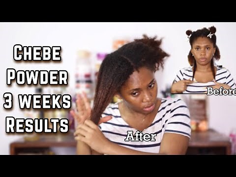 I used CHEBE POWDER for 21 days| HAIR GROWTH RESULTS + After care | Yeni Aremu